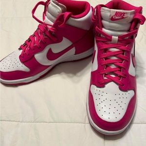 HOT PINK DUNKS.